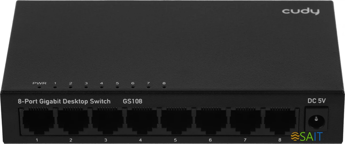 Коммутатор Cudy GS108 (L2) 8x1Гбит/с неуправляемый
