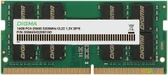 Память DDR4 16Gb 3200MHz Digma DGMAS43200016D RTL PC4-25600 CL22 SO-DIMM 260-pin 1.2В dual rank Ret