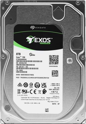 Жесткий диск Seagate SATA-III 8Tb ST8000NM000A Server Exos 7E8 512E (7200rpm) 256Mb 3.5"