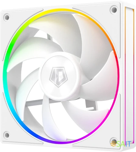 Вентилятор для корпуса ID-Cooling AF-127 ARGB 120х120x27 белый 4-pin 30дБ (AF-127-ARGB-W) Ret