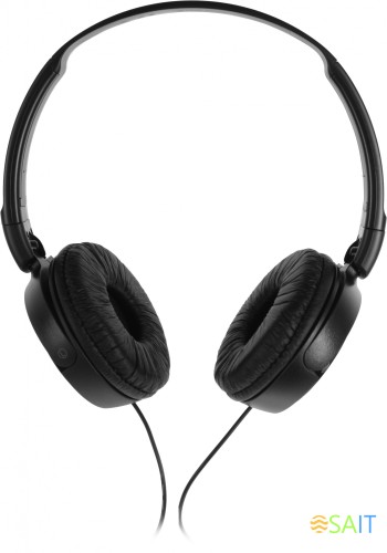 Гарнитура накладные Sony MDR-ZX110AP 1.2м черный проводные оголовье (MDR-ZX110AP/B)