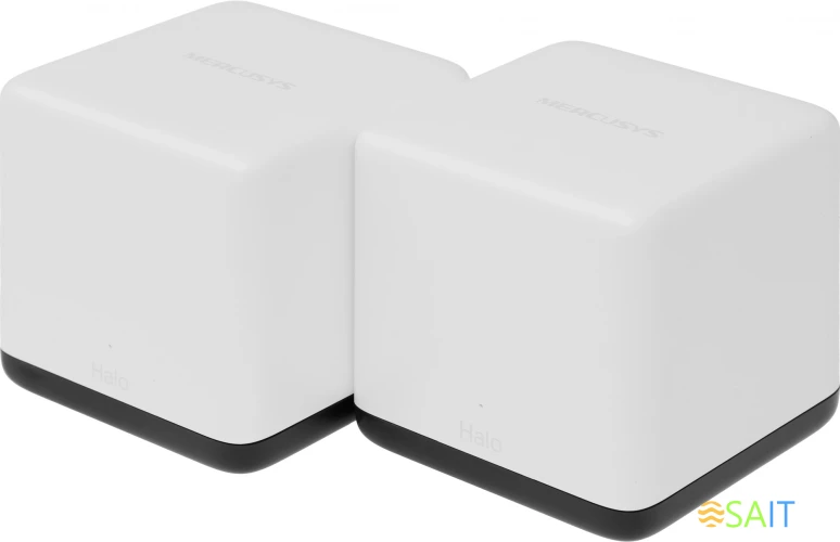 Бесшовный Mesh роутер Mercusys Halo H50G(2-pack) AC1900 10/100/1000BASE-TX белый (упак.:2шт)