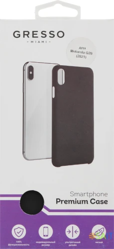 Чехол (клип-кейс) Gresso для Motorola G20 Meridian черный (GR17MRN1192)