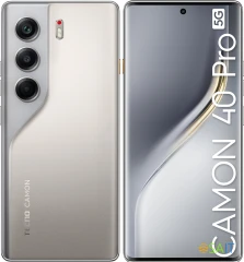Смартфон Tecno Camon 40 Pro 5G 256Gb 12Gb титановый моноблок 3G 4G 6.78&quot; 1080x2436 Android 15 50Mpix 802.11 a/b/g/n/ac/ax NFC GPS GSM900/1800 GSM1900 Protect