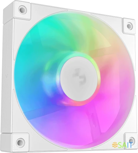 Вентилятор для корпуса Deepcool FD12 ARGB 120х120x25 белый 4-pin 26.9дБ (R-FD12-WHAPN1-G) Ret