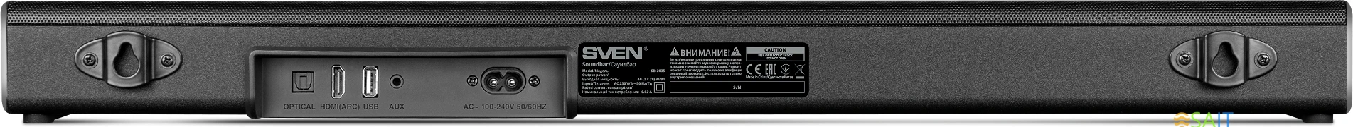 Саундбар Sven SB-2035 1.0 черный 40Вт BT