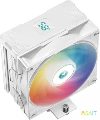 Устройство охлаждения(кулер) Deepcool AG400 Digital Wh ARGB ARGB Soc-AM5/AM4/1200/1700/1851 белый 4-pin 31.6dB Al+Cu LCD 220W 636gr Ret (R-AG400-WHADMN-G-1)