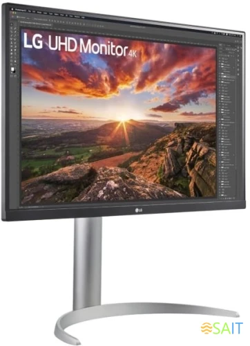 Монитор LG 27" UltraFine 27UP850K-W черный IPS LED 16:9 HDMI M/M матовая HAS 1200:1 400cd 178гр/178гр 3840x2160 60Hz FreeSync DP 4K USB 5.9кг