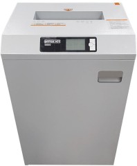 Шредер Office Kit S600 3,9 серый (секр.Р-2) ленты 40лист. 60лтр. скрепки скобы пл.карты CD