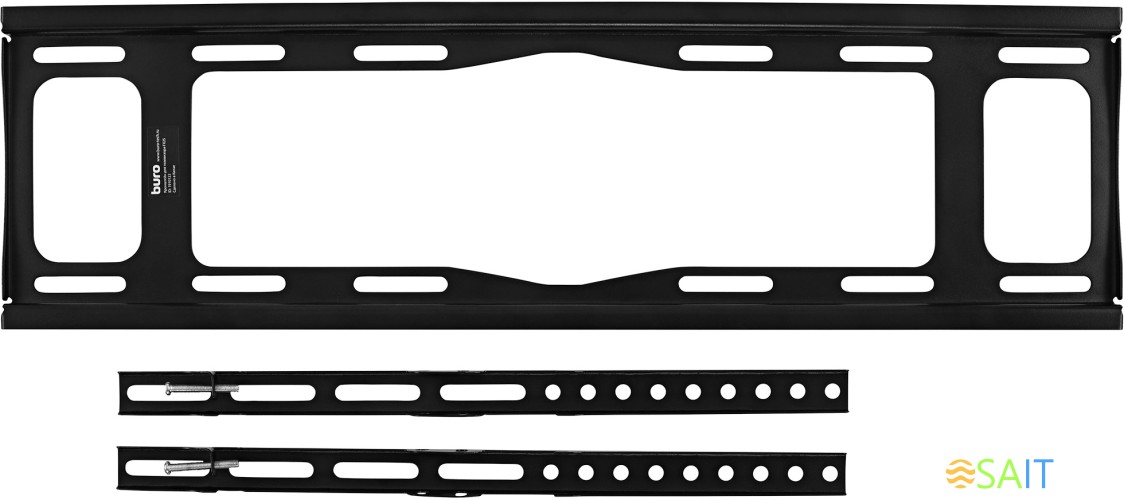 Кронштейн для телевизора Buro FX2S черный 40"-90" макс.55кг настенный фиксированный