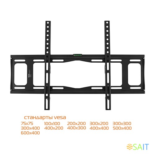 Кронштейн для телевизора Buro FX2S черный 40"-90" макс.55кг настенный фиксированный