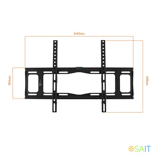 Кронштейн для телевизора Buro FX2S черный 40"-90" макс.55кг настенный фиксированный