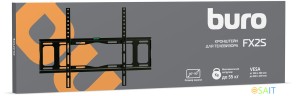 Кронштейн для телевизора Buro FX2S черный 40"-90" макс.55кг настенный фиксированный