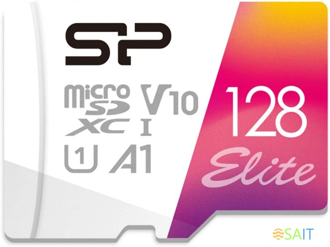 Флеш карта microSDXC 128GB Silicon Power SP128GBSTXBV1V20SP Elite + adapter