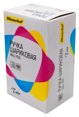 Ручка шариков. Silwerhof Trio d=0.7мм син. черн. одноразовая ручка линия 0.5мм треугол. прозр.корпус