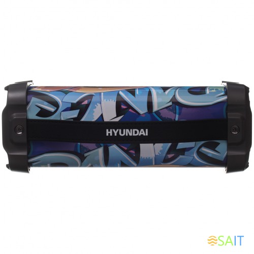 Колонка порт. Hyundai H-PAC460 черный 9W 1.0 BT/3.5Jack/USB 10м 1500mAh