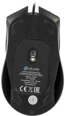 Мышь Оклик 395M SHADOW черный оптическая 1500dpi USB для ноутбука 3but (1102286)