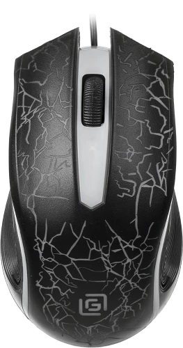 Мышь Оклик 395M SHADOW черный оптическая 1500dpi USB для ноутбука 3but (1102286)