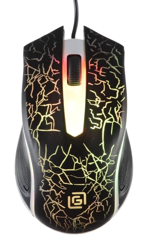 Мышь Оклик 395M SHADOW черный оптическая 1500dpi USB для ноутбука 3but (1102286)