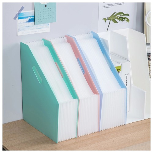 Папка с 13 прозр.вклад. Deli EB41102 A4 полипропилен ассорти с ручками