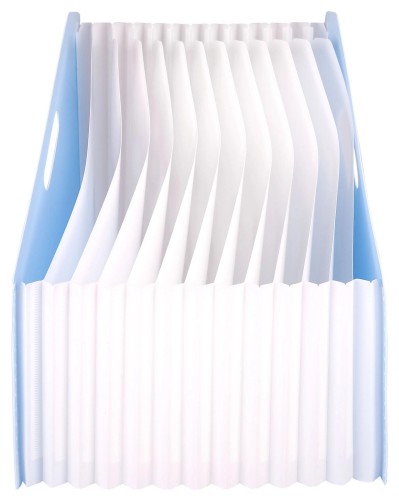 Папка с 13 прозр.вклад. Deli EB41102 A4 полипропилен ассорти с ручками