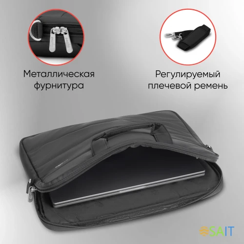 Сумка для ноутбука 15.6" PC Pet PCP-15601BK черный нейлон
