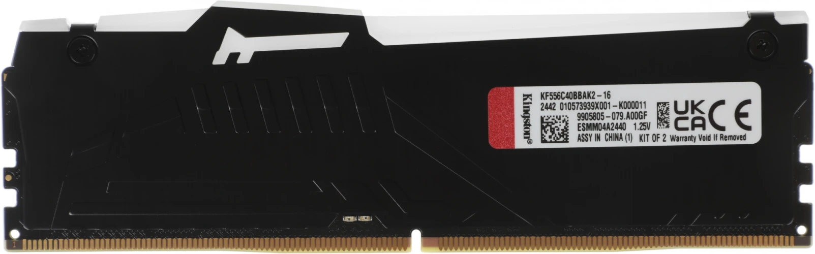 Память DDR5 2x8Gb 5600MHz Kingston KF556C40BBAK2-16 Fury Beast RGB RTL Gaming PC5-44800 CL40 DIMM 288-pin 1.25В single rank с радиатором Ret