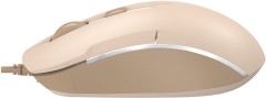 Мышь A4Tech Fstyler FM26S бежевый/коричневый оптическая 1600dpi silent USB для ноутбука 4but (FM26S USB (CAFE LATTE))