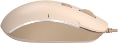 Мышь A4Tech Fstyler FM26S бежевый/коричневый оптическая 1600dpi silent USB для ноутбука 4but (FM26S USB (CAFE LATTE))