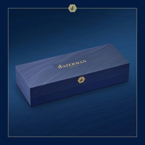 Ручка шариков. Waterman Expert L`Essence du Bleu (2166466) LaqBlue CT M син. черн. подар.кор.