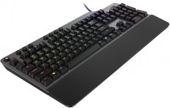 Клавиатура Lenovo K500 RGB механическая черный USB Multimedia for gamer LED (подставка для запястий) (GY40T26479) кабель 1.8м