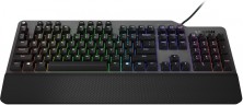 Клавиатура Lenovo K500 RGB механическая черный USB Multimedia for gamer LED (подставка для запястий) (GY40T26479) кабель 1.8м
