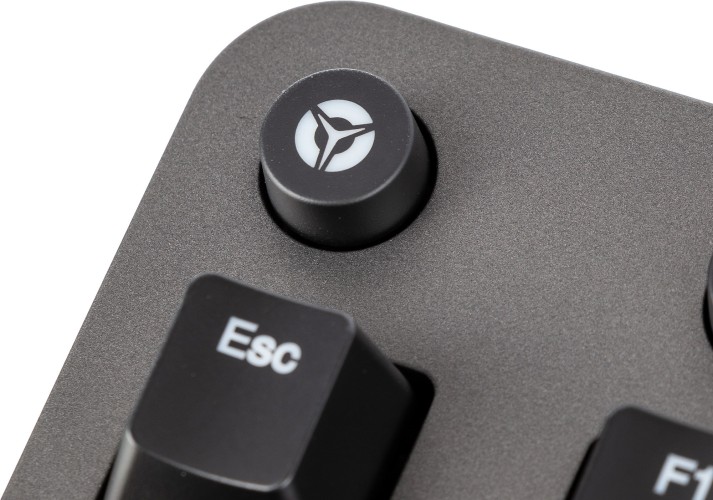 Клавиатура Lenovo K500 RGB механическая черный USB Multimedia for gamer LED (подставка для запястий) (GY40T26479) кабель 1.8м