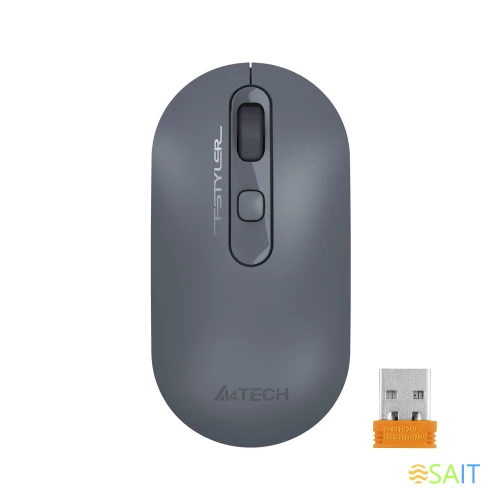 Мышь A4Tech Fstyler FG20 пепельный/синий оптическая 2000dpi беспров. USB для ноутбука 4but (FG20 ASH BLUE)