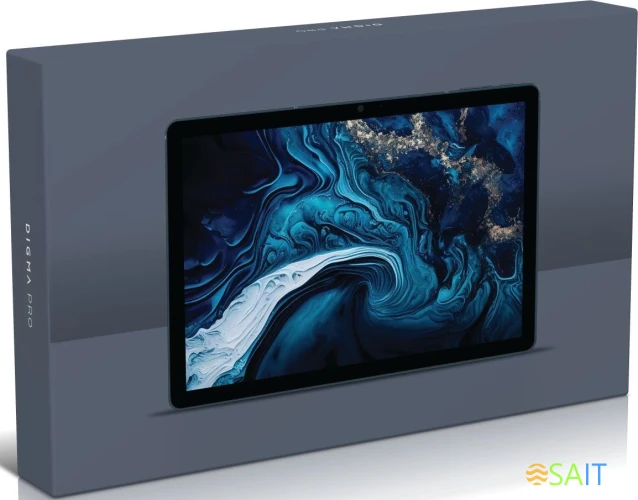 Планшет Digma Pro HIT 104 T616 (1.6) 8C RAM8Gb ROM256Gb 10.1" IPS 1920x1200 4G 2Sim Android 13 синий 13Mpix 5Mpix BT WiFi microSD 128Gb 7000mAh