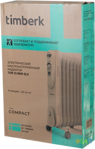 Радиатор масляный Timberk TOR 21.1809 SLX 2000Вт белый