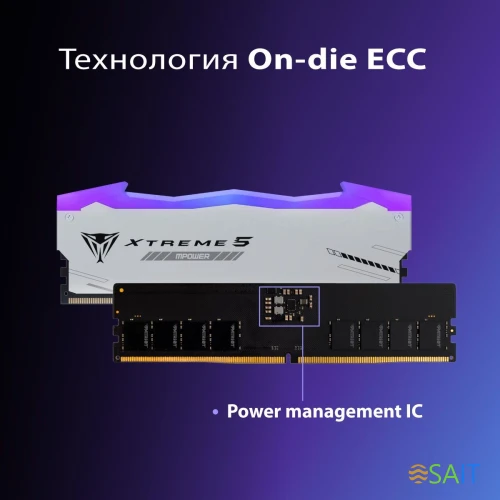 Память DDR5 2x16GB 6000MHz Patriot PVXR532G60C30KM Viper Xtreme 5 RGB RTL Gaming PC5-48000 CL30 DIMM 288-pin 1.35В с радиатором Ret