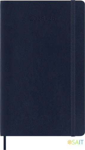 Еженедельник Moleskine ACADEMIC SOFT WKNT Large 130х210мм датир.18мес 208стр. мягкая обложка синий