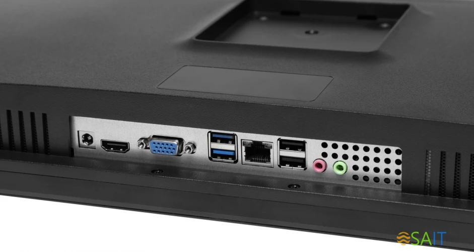 Моноблок IRU Агат 632 23.8" Full HD PG G7400 (3.7) 8Gb SSD256Gb UHDG 710 Free DOS GbitEth WiFi BT клавиатура мышь Cam черный 1920x1080