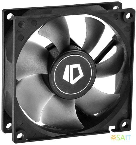 Вентилятор для корпуса ID-Cooling NO-8025-SD 80х80x25 черный 3-pin 21дБ Ret