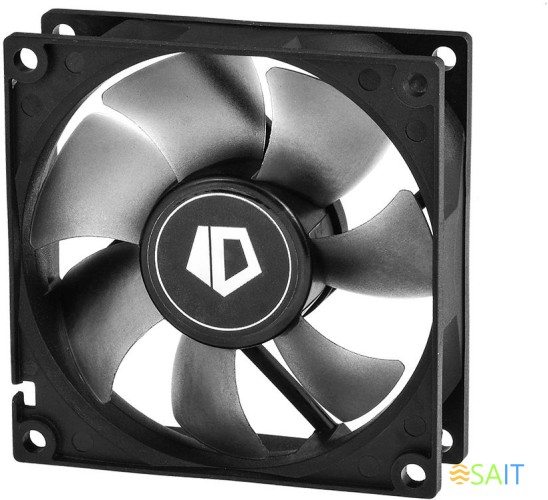 Вентилятор для корпуса ID-Cooling NO-8025-SD 80х80x25 черный 3-pin 21дБ Ret