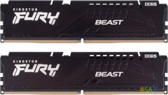 Память DDR5 2x16Gb 5200MHz Kingston KF552C40BBK2-32 Fury Beast RTL Gaming PC5-41600 CL40 DIMM 288-pin 1.25В kit single rank с радиатором Ret