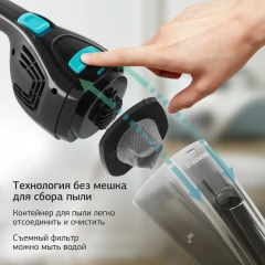 Пылесос ручной Starwind SCH1550 800Вт черный