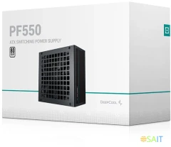 Блок питания Deepcool ATX 550W PF550 V2 80 PLUS WHITE (20+4pin) APFC 120mm fan 6xSATA RTL