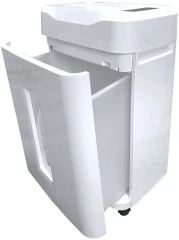 Шредер Office Kit S210N 3,9x38 белый (секр.P-4) фрагменты 16лист. 35лтр. скрепки скобы пл.карты CD