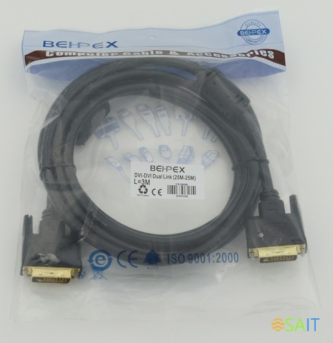 Кабель DVI-D (m) DVI-D (m) 3м феррит.кольца черный