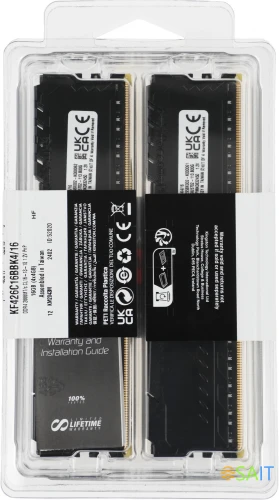 Память DDR4 4x4GB 2666MHz Kingston KF426C16BBK4/16 Fury Beast Black RTL Gaming PC4-21300 CL16 DIMM 288-pin 1.2В single rank с радиатором Ret