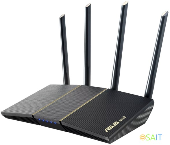 Роутер беспроводной Asus RT-AX57 AX3000 10/100/1000BASE-TX черный