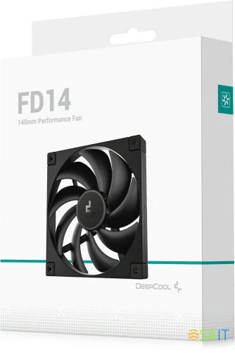 Вентилятор для корпуса Deepcool FD14 140х140x25 черный 4-pin 25.6дБ (R-FD14-BKNPN1-G) Ret