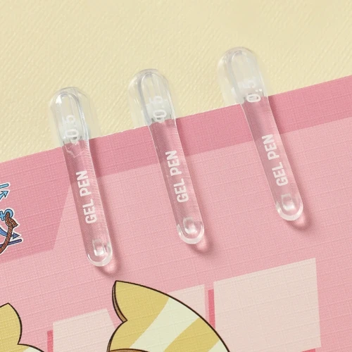 Ручка гелев. Deli Super Wings (EG105-PR) ассорти d=0.5мм фиол. черн. 1стерж. пулевидный пиш. наконечник кругл. резин. манжета